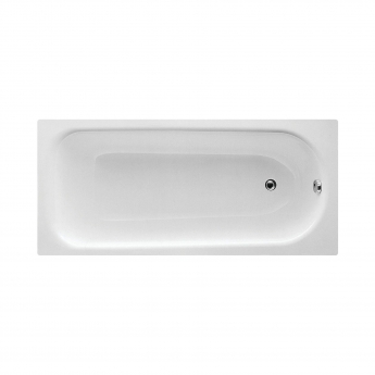 Signature Heracles Rectangular Single Ended Steel Bath 1500mm x 700mm - 2 Tap Hole (inc Leg Set)