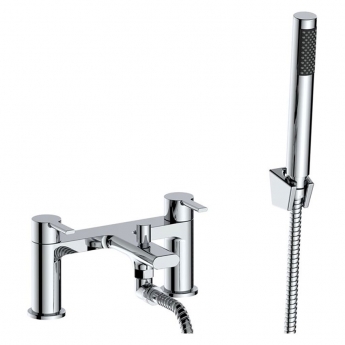 Signature Onyx Bath Shower Mixer Tap with Shower Kit - Chrome