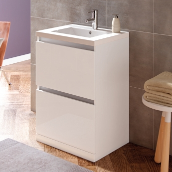 Signature Stockholm 600mm 2-Drawer Floor Standing Vanity Unit