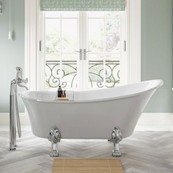 Signature Regency Freestanding Slipper Bath 1620mm x 710mm - 0 Tap Hole (inc Leg Set)