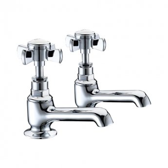 Delphi Henbury KC Bath Taps Pair - Chrome