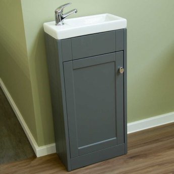 Delphi Henbury 400mm 1-Door Floor Standing Vanity Unit
