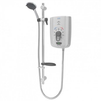 Triton Omnicare Design 8.5Kw Electric Shower with Extended Kit - White/Grey