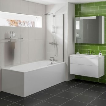 Trojancast Cascade Rectangular Single Ended Bath 1700mm x 700mm - No Tap Hole (inc Leg Set)