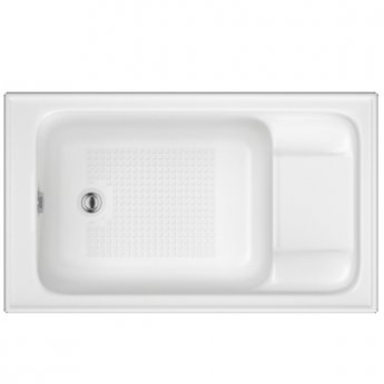 Trojan Kent Rectangular Single Ended Anti-Slip Bath 1220mm x 720mm - No Tap Hole (inc Leg Set)
