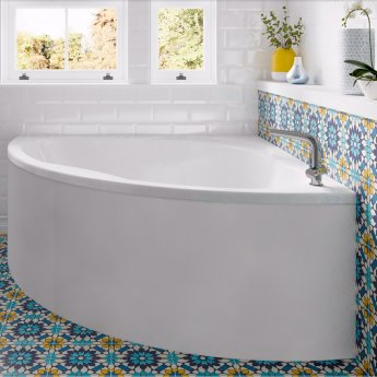 Trojan Laguna Double Ended Corner Bath 1200mm x 1200mm - No Tap Hole (inc Leg Set)