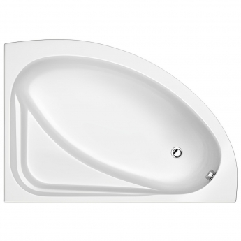 Trojan Orlando Offset Corner Bath 1500mm x 1020mm Right Handed - No Tap Hole (inc Leg Set)