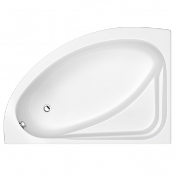 Trojan Orlando Offset Corner Bath 1500mm x 1020mm Left Handed - No Tap Hole (inc Leg Set)