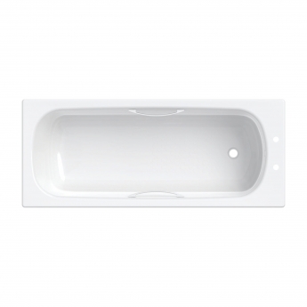 Twyford Celtic Single Ended Rectangular Bath with Twin Grips Anti Slip 1700mm x 700mm 2 Tap Hole (inc Leg Set)