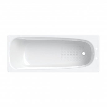 Twyford Neptune Single Ended Rectangular Antislip Bath 1700mm x 700mm 2 Tap Hole