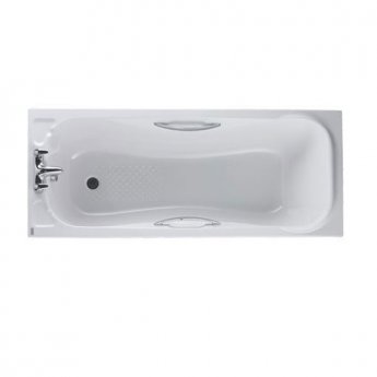 Twyford Signature Single Ended Rectangular Bath with Grips 1700mm x 700mm 0 Tap Hole (inc Leg Set)