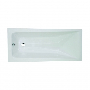 Verona Atlanta Tungstenite Single Ended Rectangular Bath 1700mm x 750mm - Acrylic (inc Leg Set)