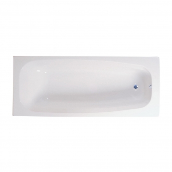 Verona Caymen Tungstenite Rectangular Single Ended Bath 1400mm x 700mm Tungstenite - Acrylic (inc Leg Set)