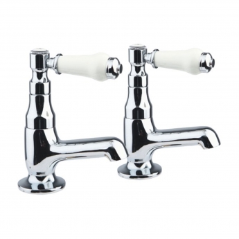 Verona Holborn Bath Taps Pair - Chrome