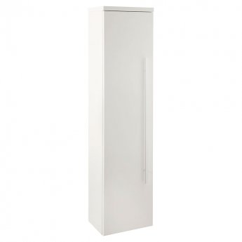 Verona Trevi Tall Side Cabinet Unit 1400mm High x 350mm Wide White