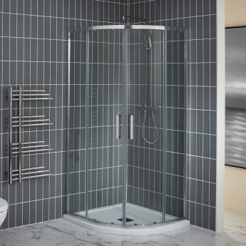 Verona Uno Offset Quadrant Shower Enclosure - 6mm Glass