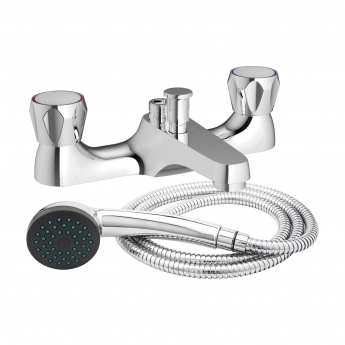 Verona Utility Bath Shower Mixer Tap Deck Mounted Chrome