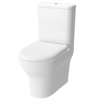 Vitra Zentrum Close Coupled BTW Toilet Push Button Cistern - Quick Release Soft Close Seat